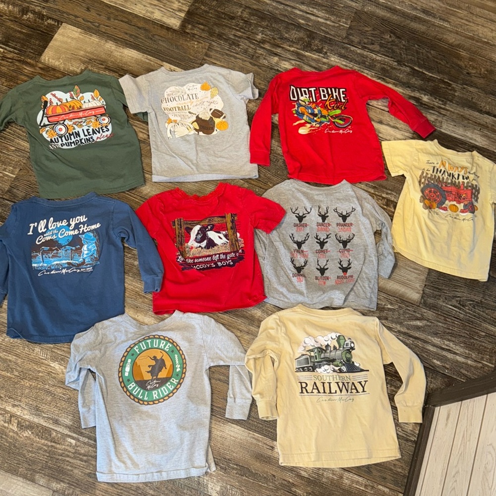 Cardin McCoy Huge Boy Tshirt long sleeve southern shirt bundle